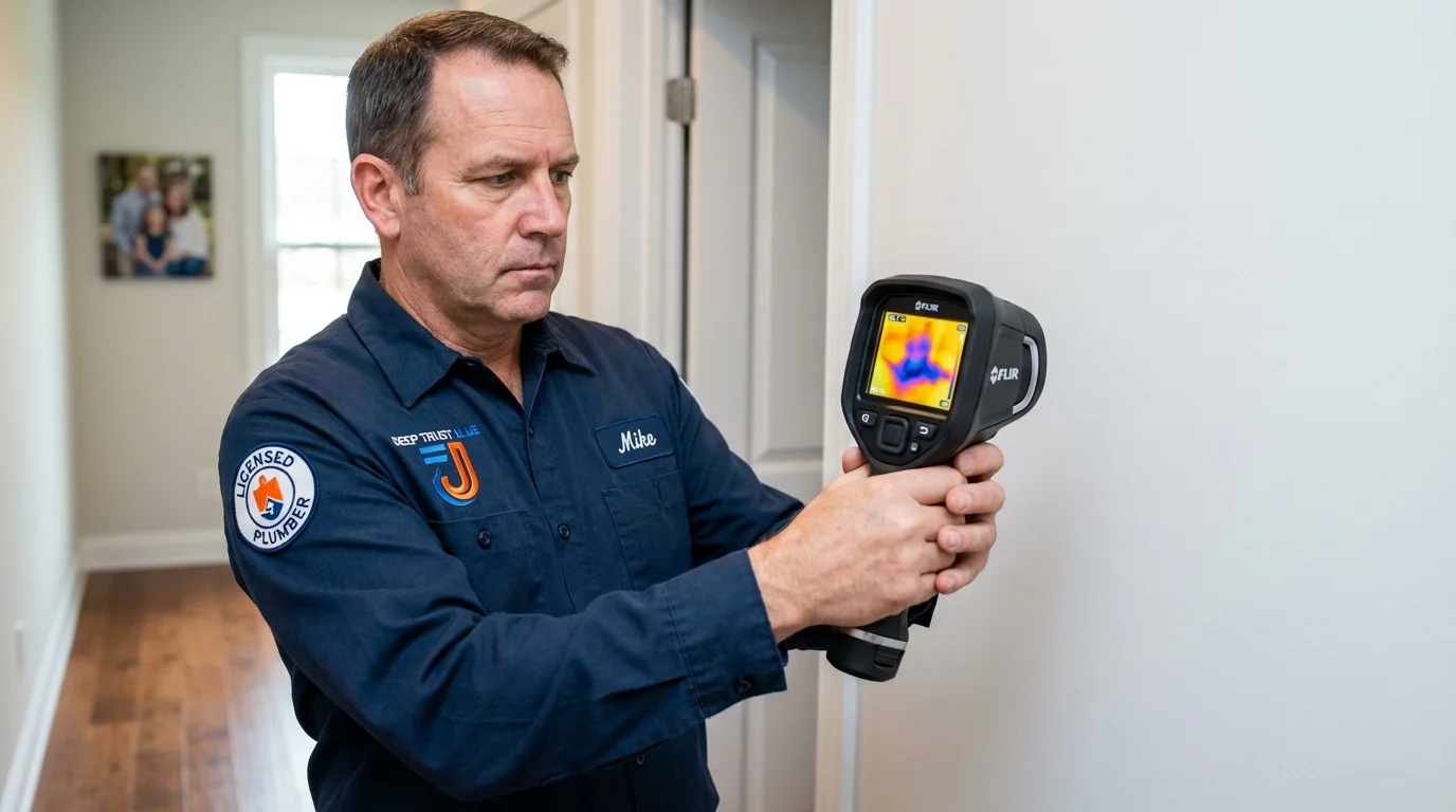 Thermal imaging leak detection by Johns Plumbing LLC in Saukville